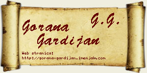 Gorana Gardijan vizit kartica